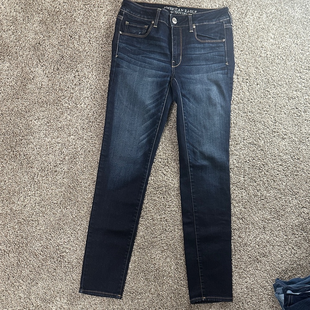 American Eagle Outfitters Women's Navy Skinny Jeans